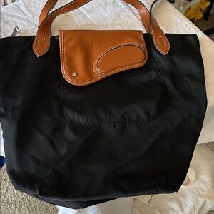 POLO BY RALPH LAUREN Black and Tan Wooten Tote Bag.